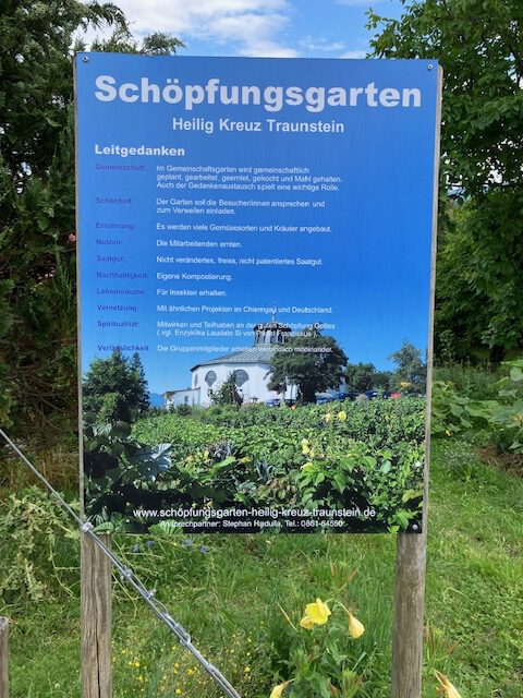 Ausflug zum Schöpfungsgarten an der Kirche Heiligkreuz in Traunstein