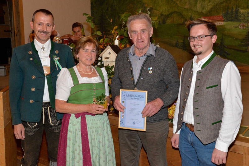 Ehrung von langjährigen Mitgliedern bei der Herbstversammlung am 27. Oktober 2017