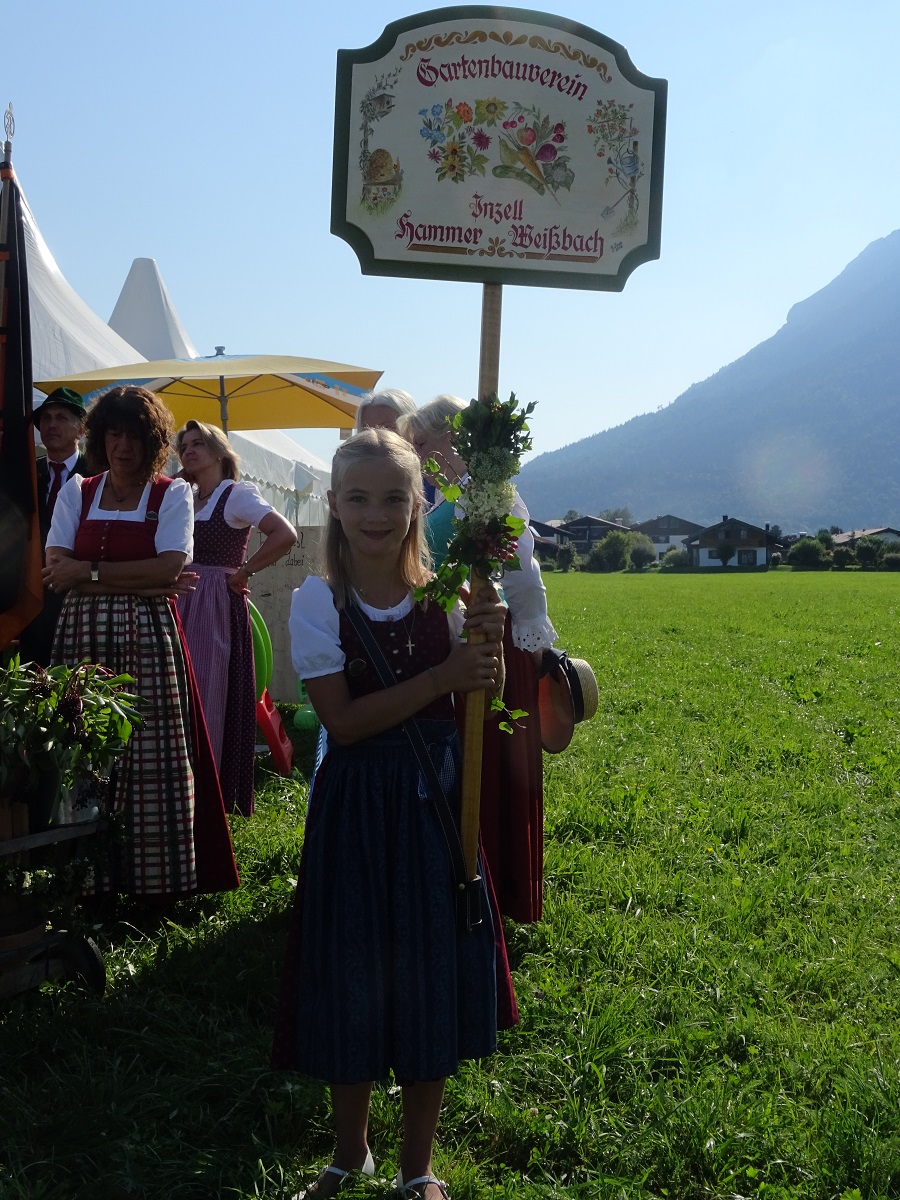 Gartenbauverein beteiligte sich beim Trachtenfest in Inzell am 19. August